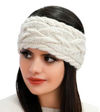 CA Alpaca Braided Knit Headband