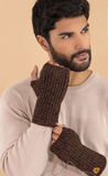CA Alpaca Men's Fingerless Gloves