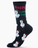 Happy Llama Holiday Socks