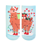 Christmas Llama Ankle Sock