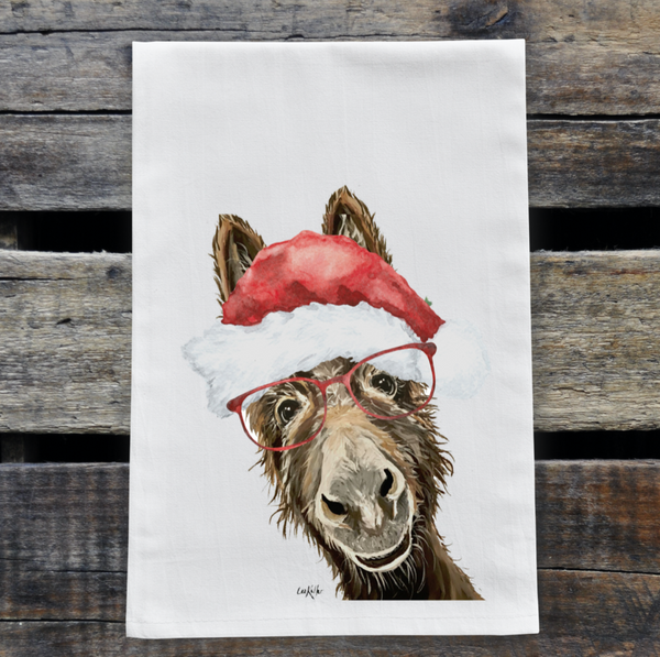 Christmas Donkey Towel