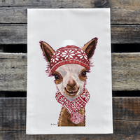 Christmas Alpaca Towel