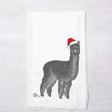 Santa Alpaca Towel