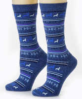 Baby Alpaca Print Crew Socks
