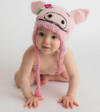 Piglet Earflap Knit Beanie Hat for Babies & Toddlers