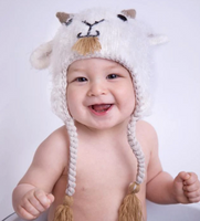 Goat Earflap Beanie Hat for Babies, Toddlers & Kids
