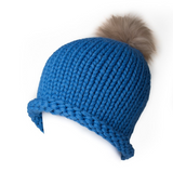Alpaca Pom Pom Chunky Knit Hat
