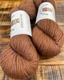 Brown with Purple 70% Alpaca 15% Merino 15% Bamboo 3 Ply Sport Wt Yarn