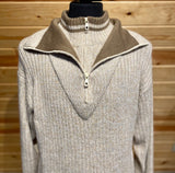 Men's Alpaca Sweater with Twin Collar