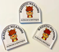 Majestic Meadows Alpacas Logo Magnet