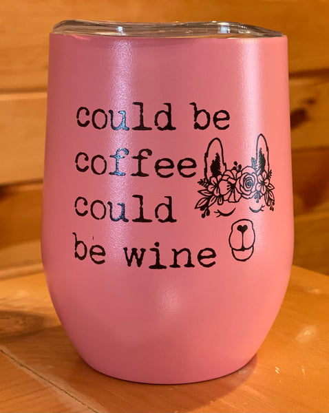 "Could be Coffee Could be Wine" Llama Wine Tumbler