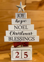 Wooden Christmas Countdown