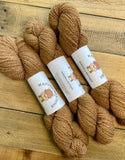 100% Alpaca Yarn 2 Ply Worsted Weight Light Brown Sparkle